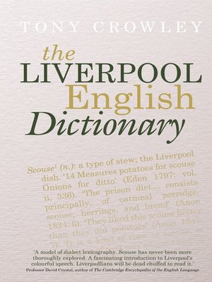 cover image of The Liverpool English Dictionary